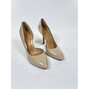 BCBG‎ Heels SZ 6.5 Nude Pumps D'Orsay Neutral Beige Classy Business Casual Work